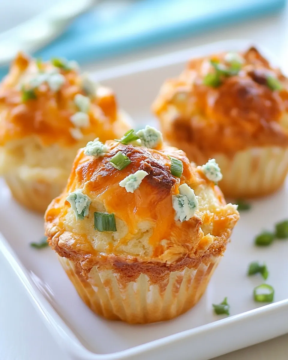 Delicious Buffalo Chicken Cupcakes shot