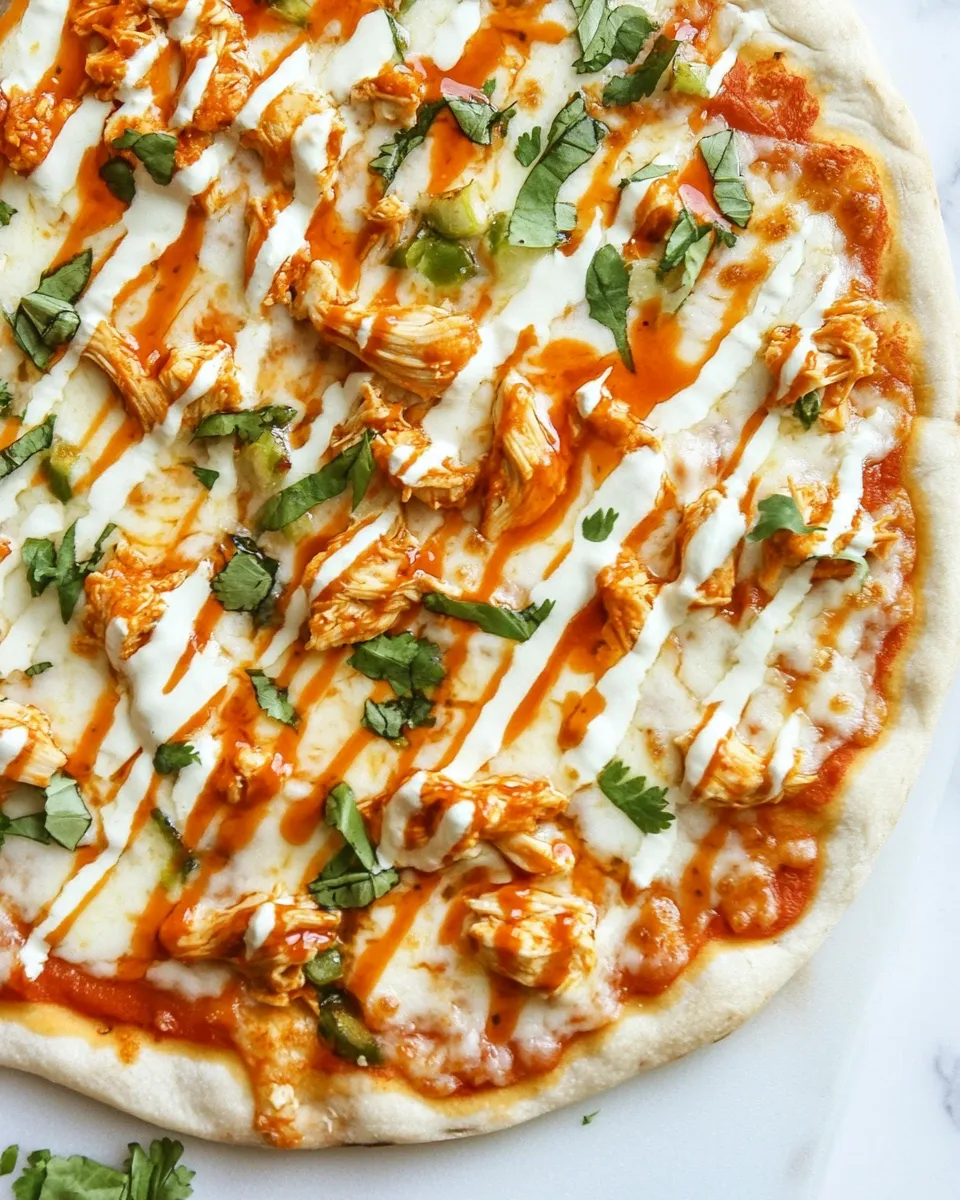 Homemade Buffalo Chicken Pizza photo