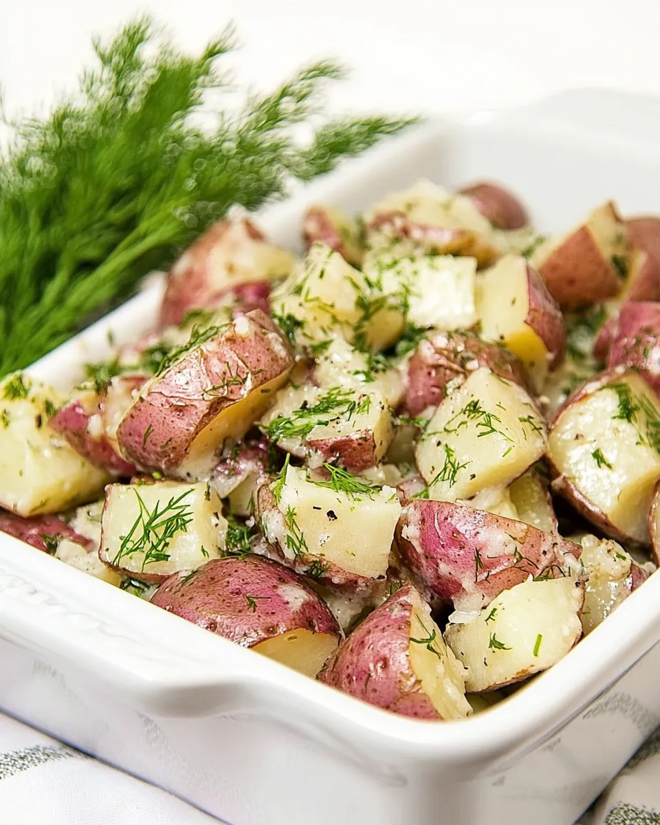 Homemade Buttered Red Potatoes with Dill photo