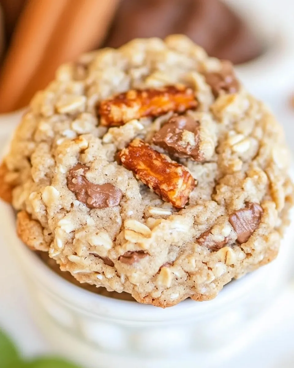 Homemade Butterfinger Oatmeal Cookies photo
