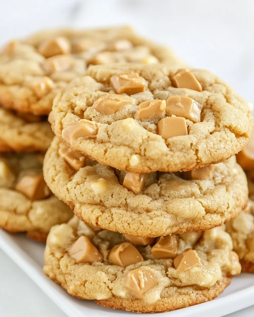 Delicious Butterscotch Toffee Cookies shot