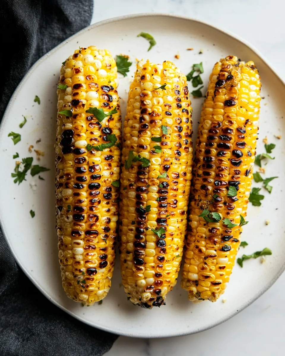 Delicious Cajun Grilled Corn on the Cob shot