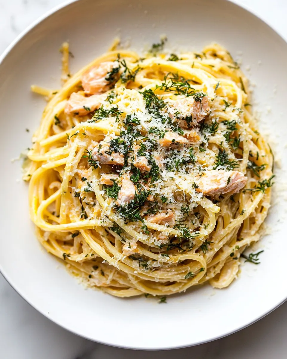 Easy Canned Salmon Pasta recipe photo