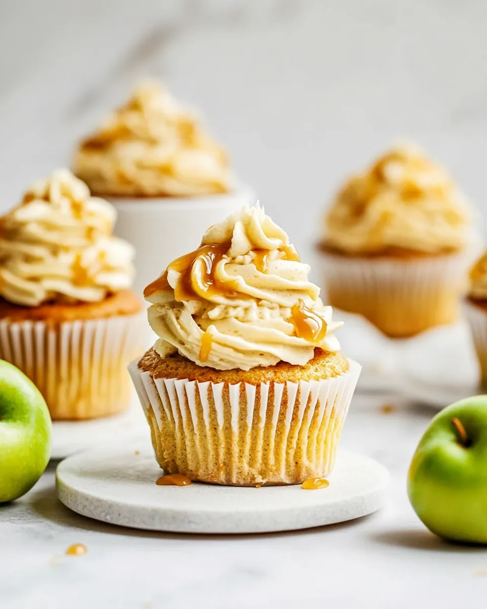 Homemade Caramel Apple Cupcakes photo