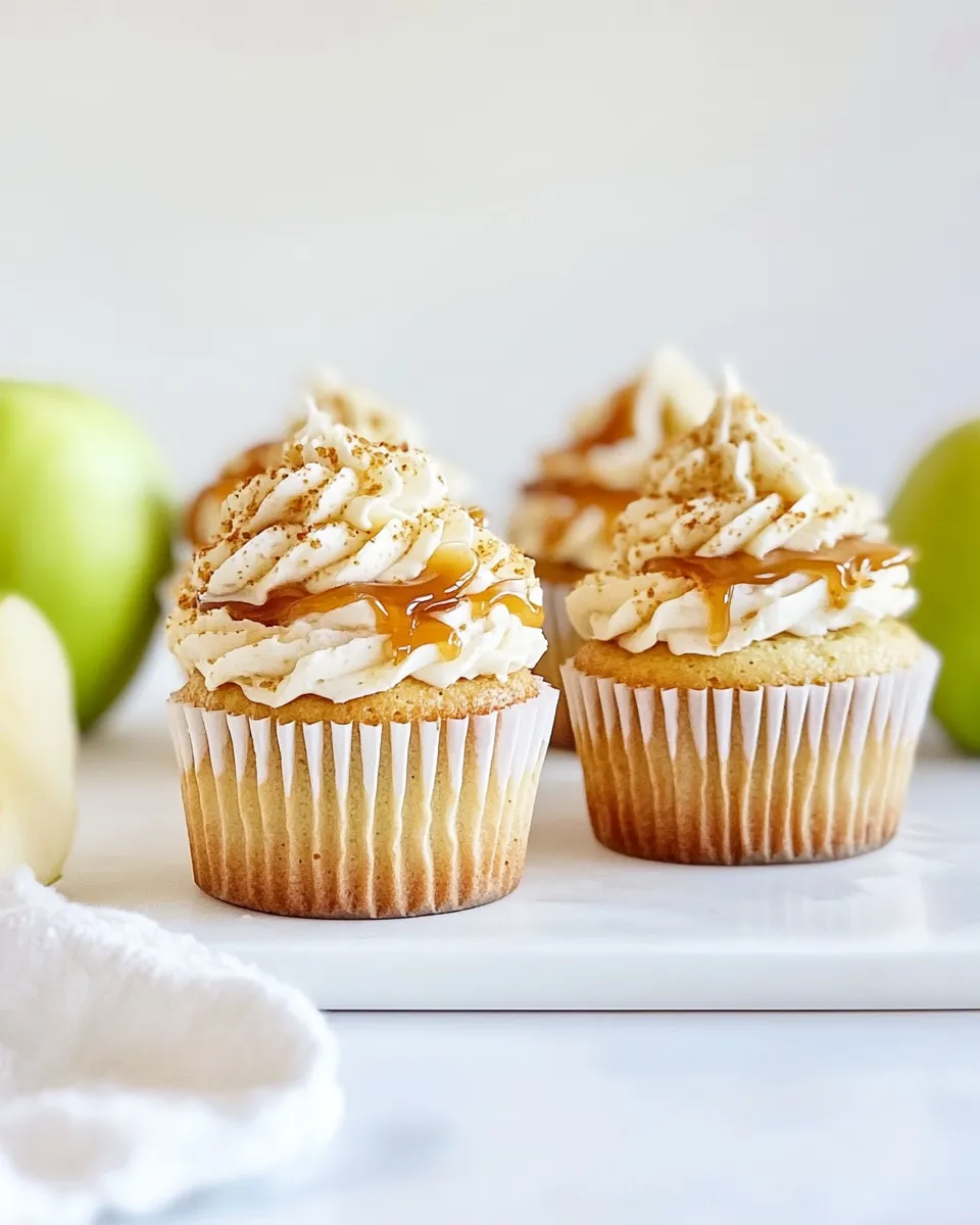 Classic Caramel Apple Cupcakes image
