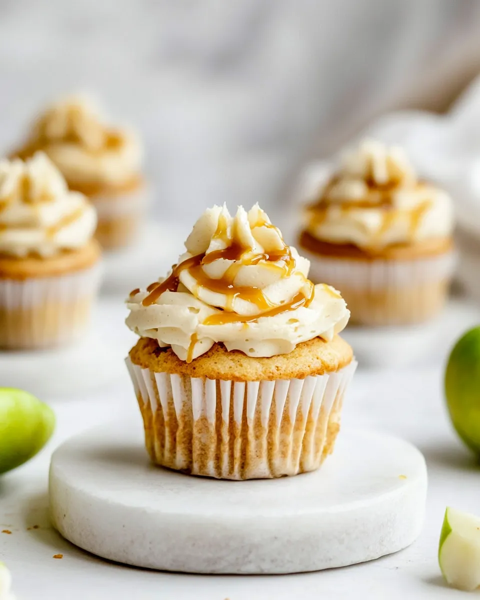 Easy Caramel Apple Cupcakes recipe photo