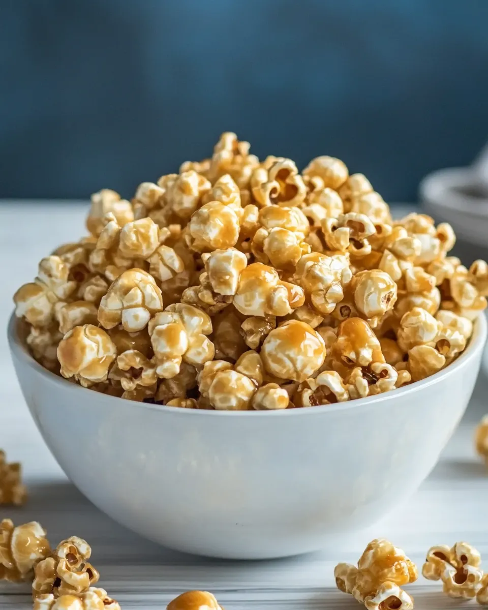 Homemade Caramel Pumpkin Spice Popcorn photo