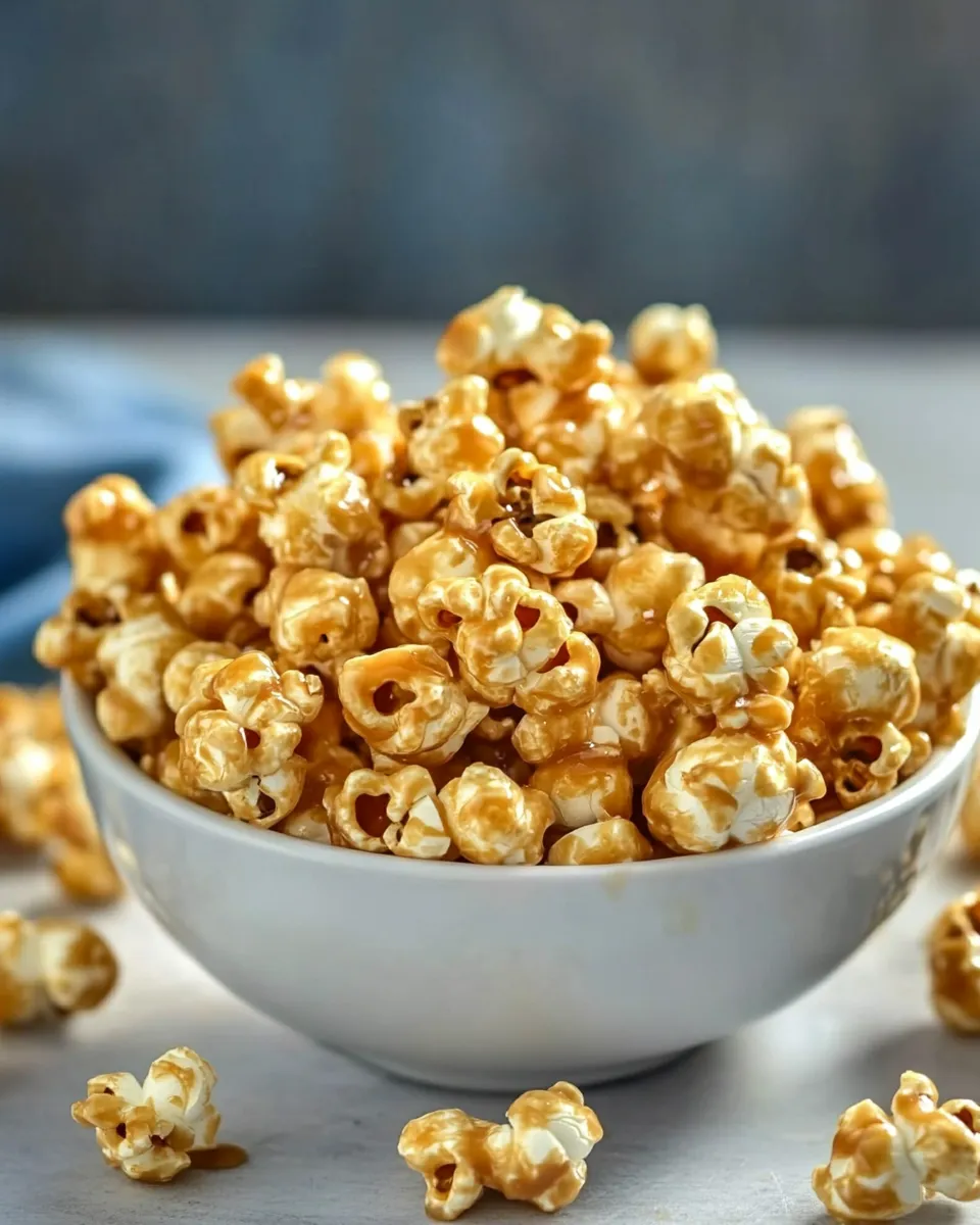 Easy Caramel Pumpkin Spice Popcorn picture