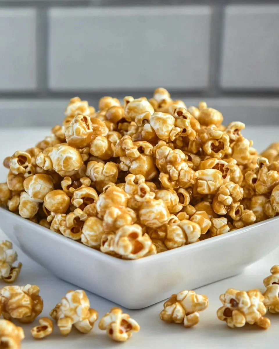 Delicious Caramel Pumpkin Spice Popcorn shot