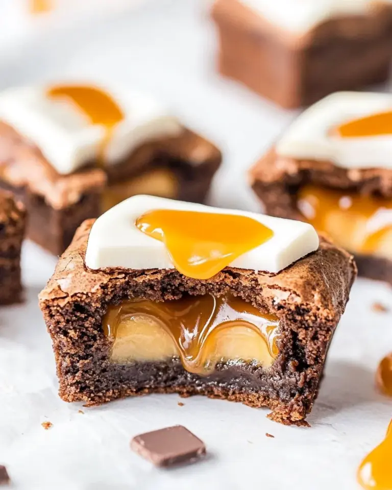 Homemade Caramel Stuffed Brownie Bites photo