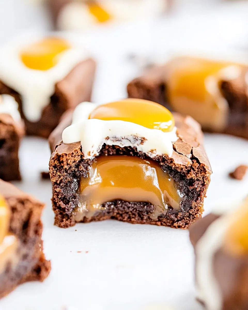 Classic Caramel Stuffed Brownie Bites image