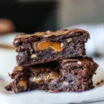 Homemade Caramel Stuffed Spiced Brownies photo