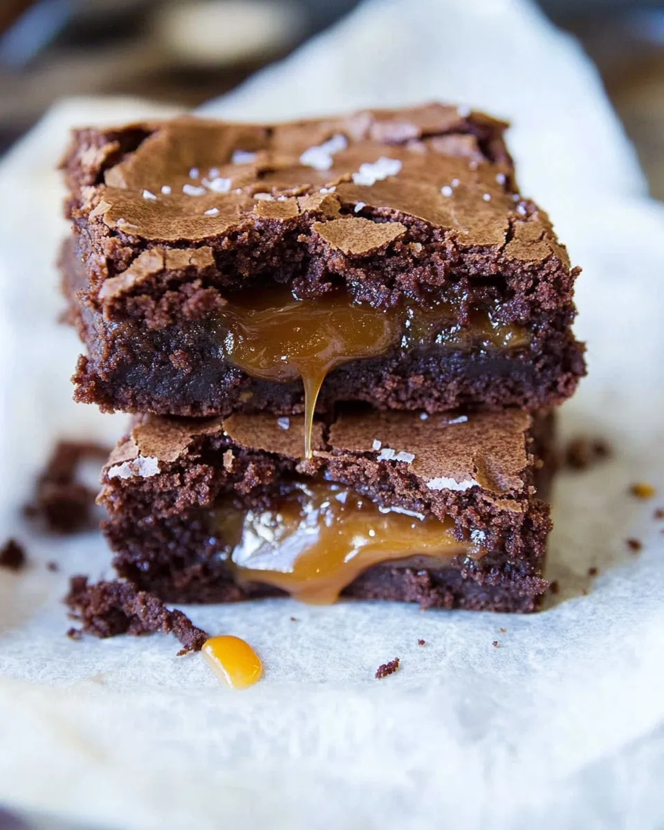 Classic Caramel Stuffed Spiced Brownies image