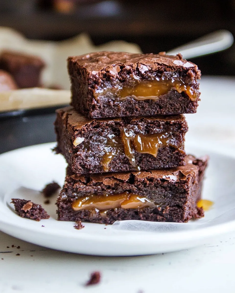 Easy Caramel Stuffed Spiced Brownies picture