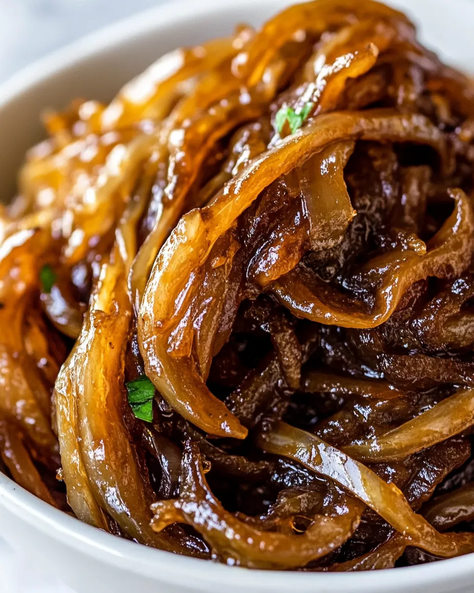 Delicious Caramelized Onions For Steak, Burgers, Sides shot