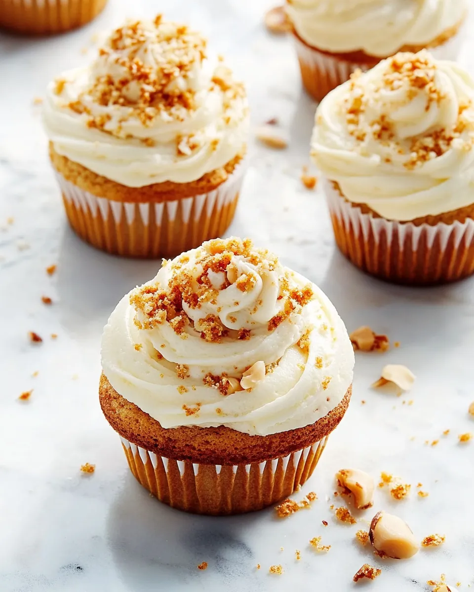 Delicious Carrot Cake Cupcakes shot