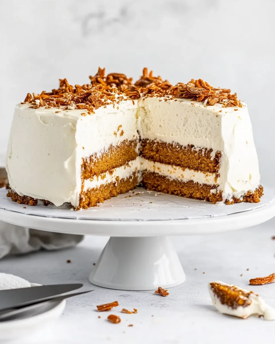 Homemade Carrot Cake Ice Cream Cake photo
