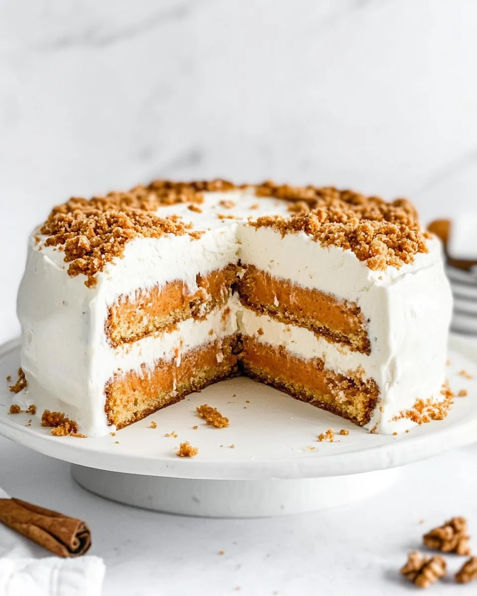 Delicious Carrot Cake Ice Cream Cake shot