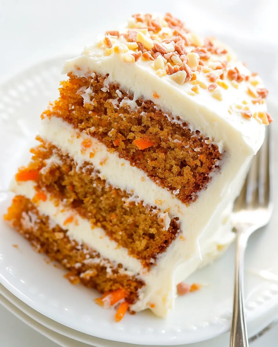 Delicious Carrot Cake with The BEST Cream Cheese Frosting shot