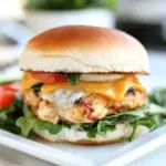 Homemade Cheddar Ranch Chicken Burgers photo
