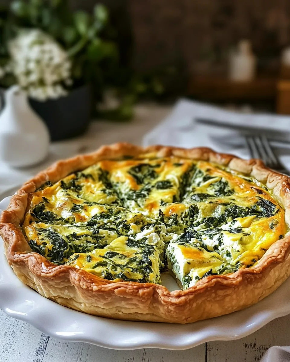 Easy Cheese & Spinach Quiche picture
