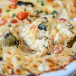 Homemade Cheesy Chicken Enchilada Dip. photo