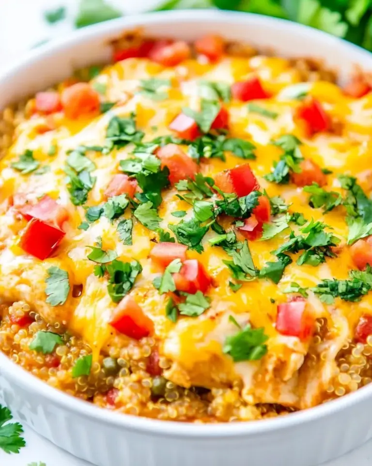 Homemade Cheesy Chicken Enchilada Quinoa recipe photo