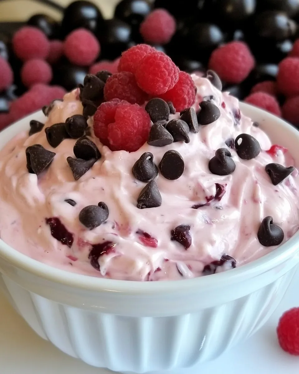 Delicious Cherry Chocolate Chip Dip shot