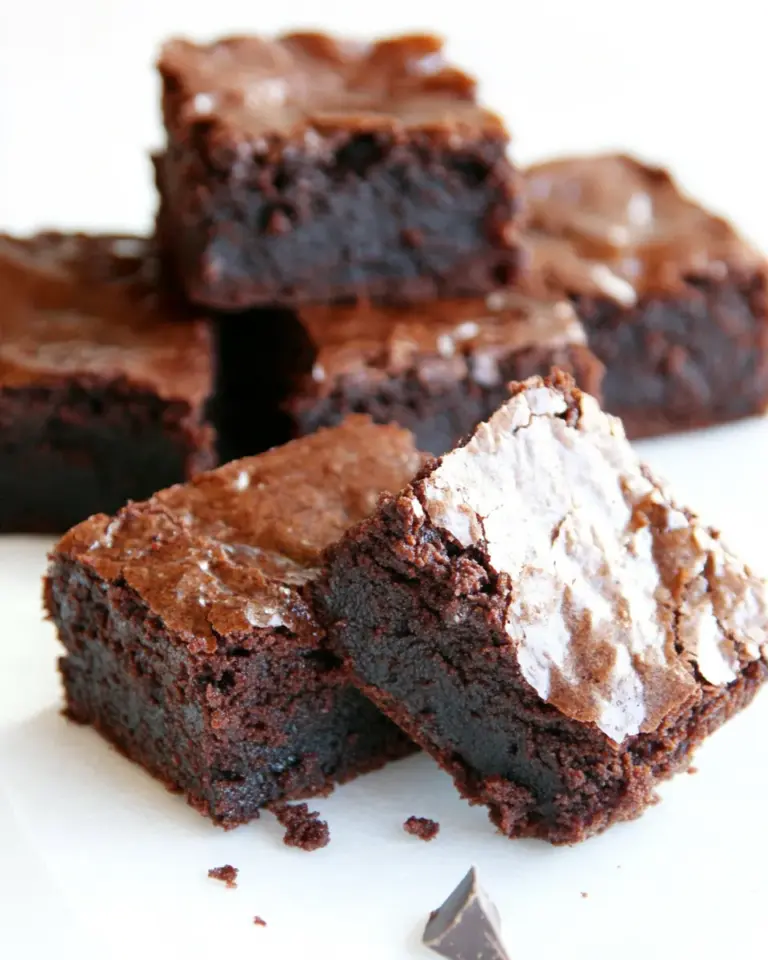 Homemade Chewy, Fudgy Triple-Chocolate Brownies photo