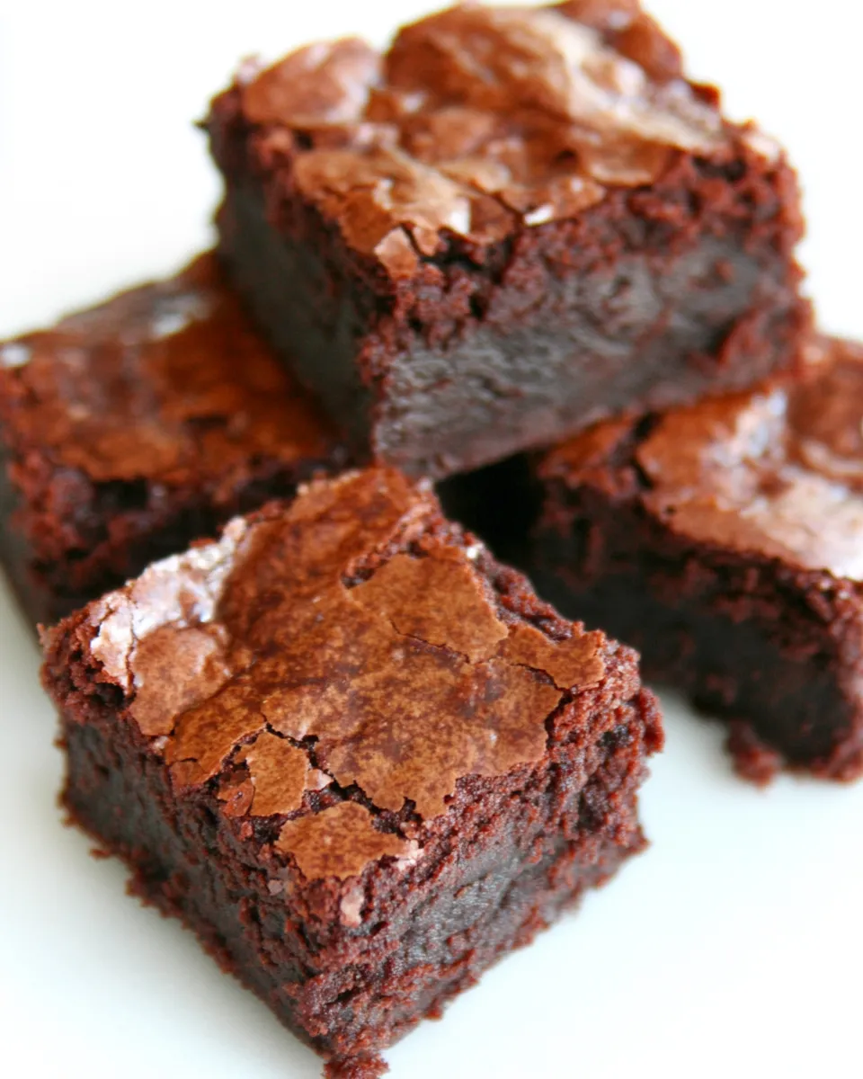 Easy Chewy, Fudgy Triple-Chocolate Brownies picture