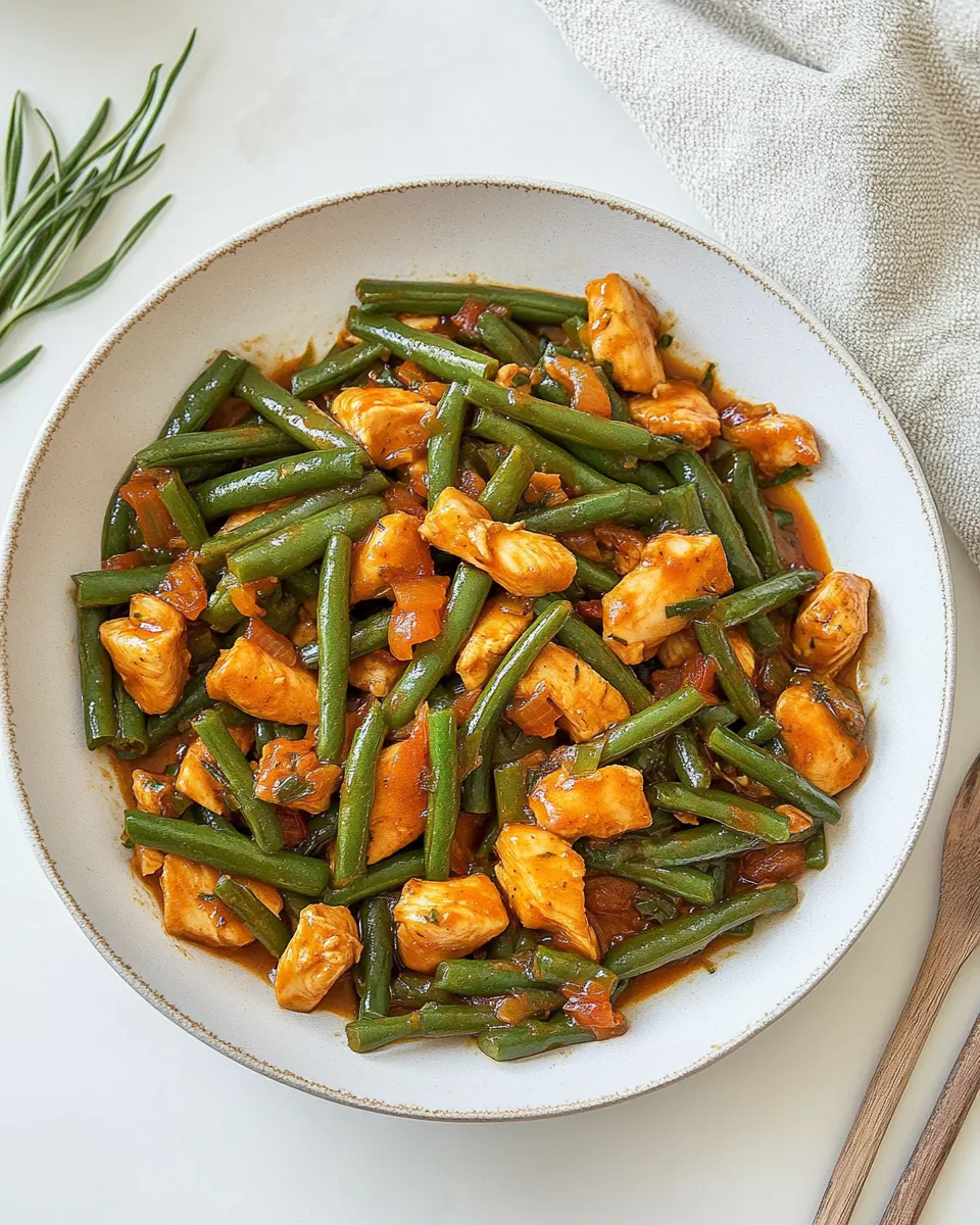 Classic Chicken And Green Bean Stir-Fry Recipe image