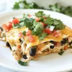 Homemade Chicken And Vegetable Enchilada Casserole photo