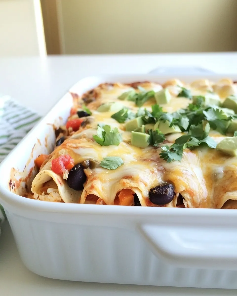 Classic Chicken And Vegetable Enchilada Casserole image