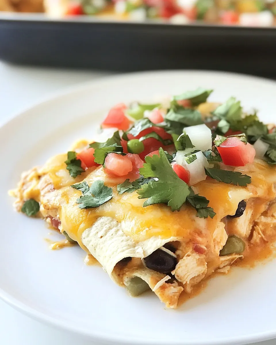 Easy Chicken And Vegetable Enchilada Casserole picture