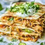 Homemade Chicken Enchilada Quesadillas photo