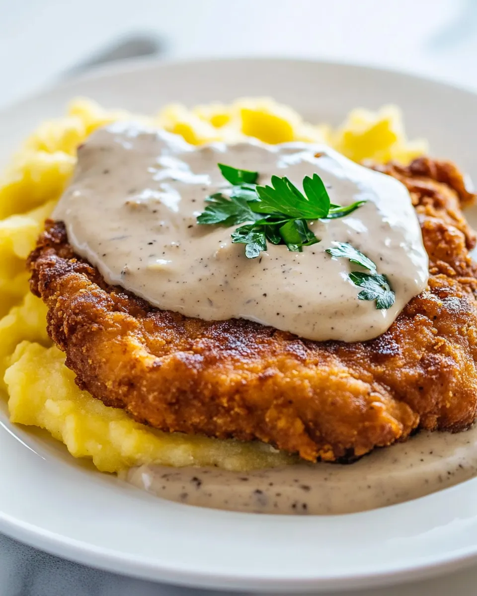 Delicious Chicken Fried Steak shot