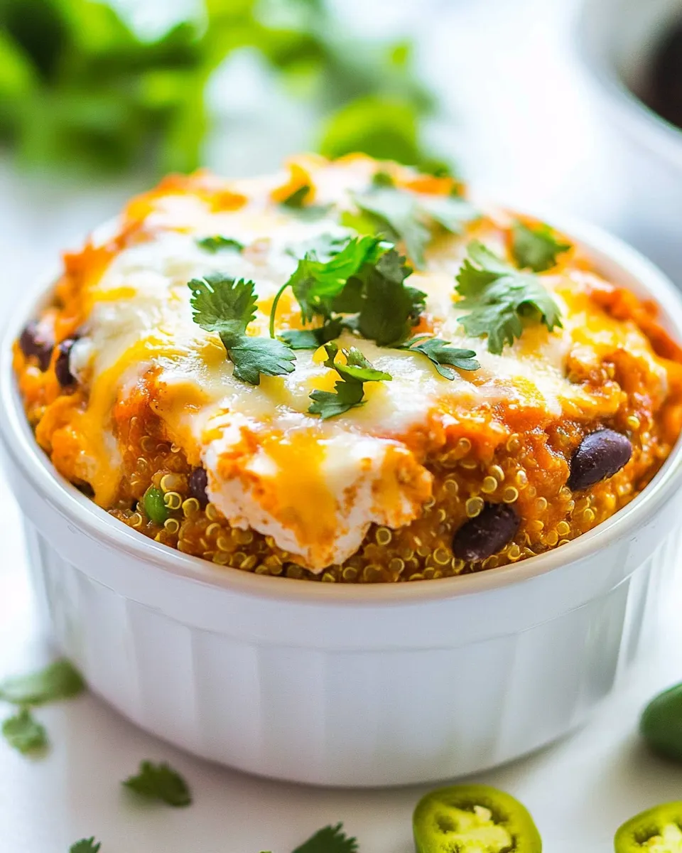 Easy Chicken Quinoa Enchilada Casserole picture