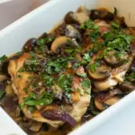 Homemade Chicken Thighs with Mushrooms photo