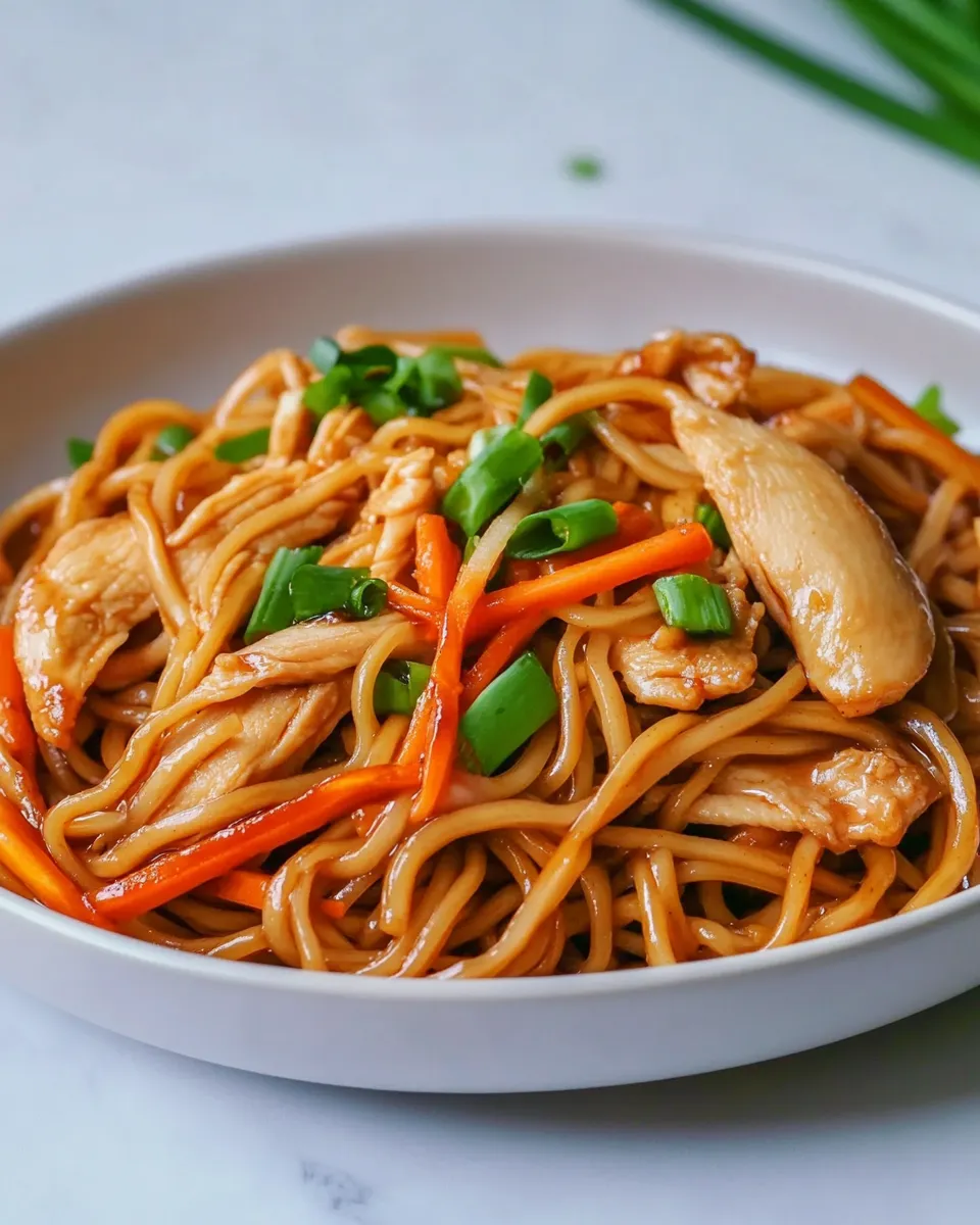Easy Chicken Yakisoba recipe photo