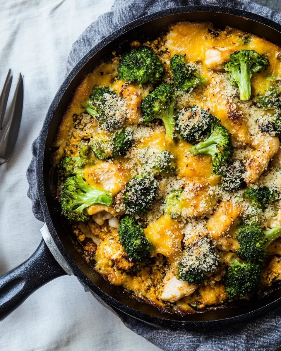 Perfect Chicken and Broccoli Skillet Bake. photo