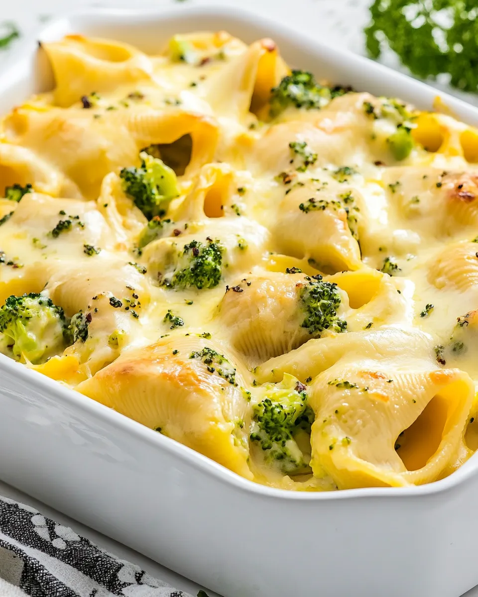 Homemade Chicken and Broccoli Stuffed Shells photo