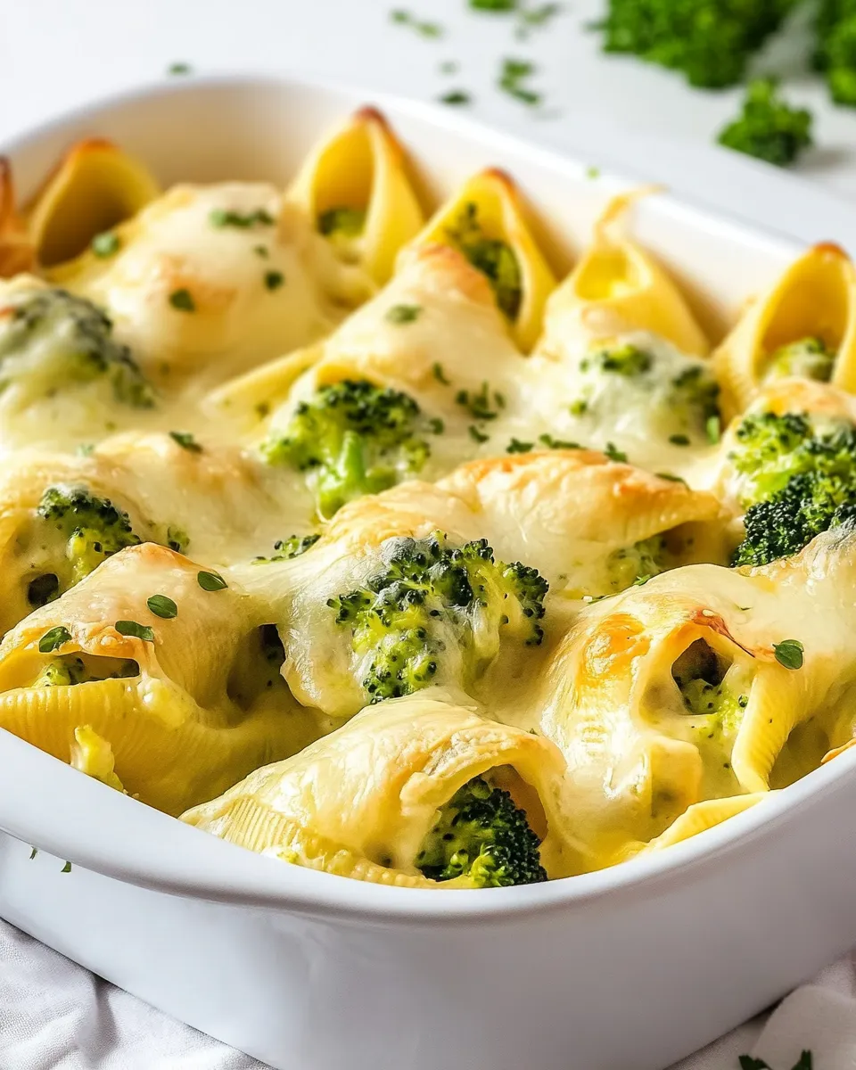 Classic Chicken and Broccoli Stuffed Shells image