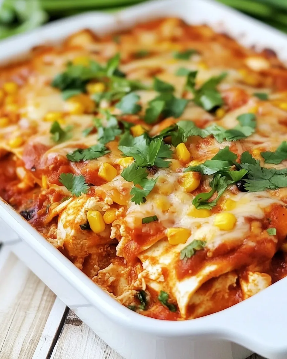 Easy Chicken and Corn Enchilada Bake picture