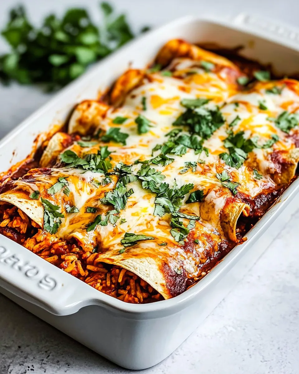 Classic Chicken and Rice Enchiladas image