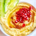 Homemade Chickpea Dip with Toasted Cumin and Pomegranate photo