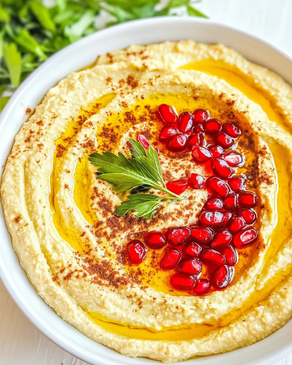 Easy Chickpea Dip with Toasted Cumin and Pomegranate picture