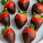 Homemade Chocolate-Covered Strawberries photo