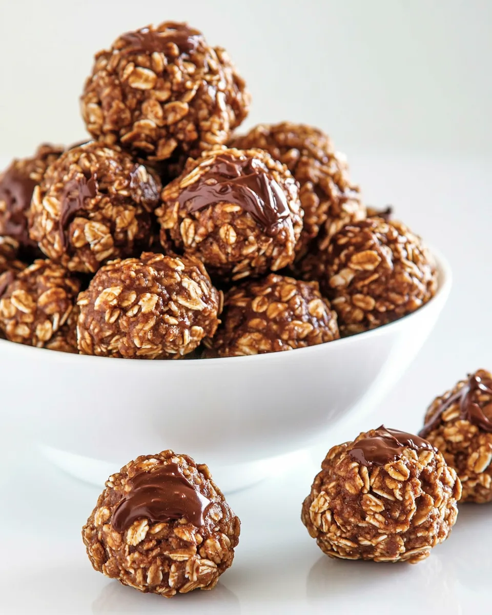 Easy Chocolate Almond Butter Granola Bites recipe photo