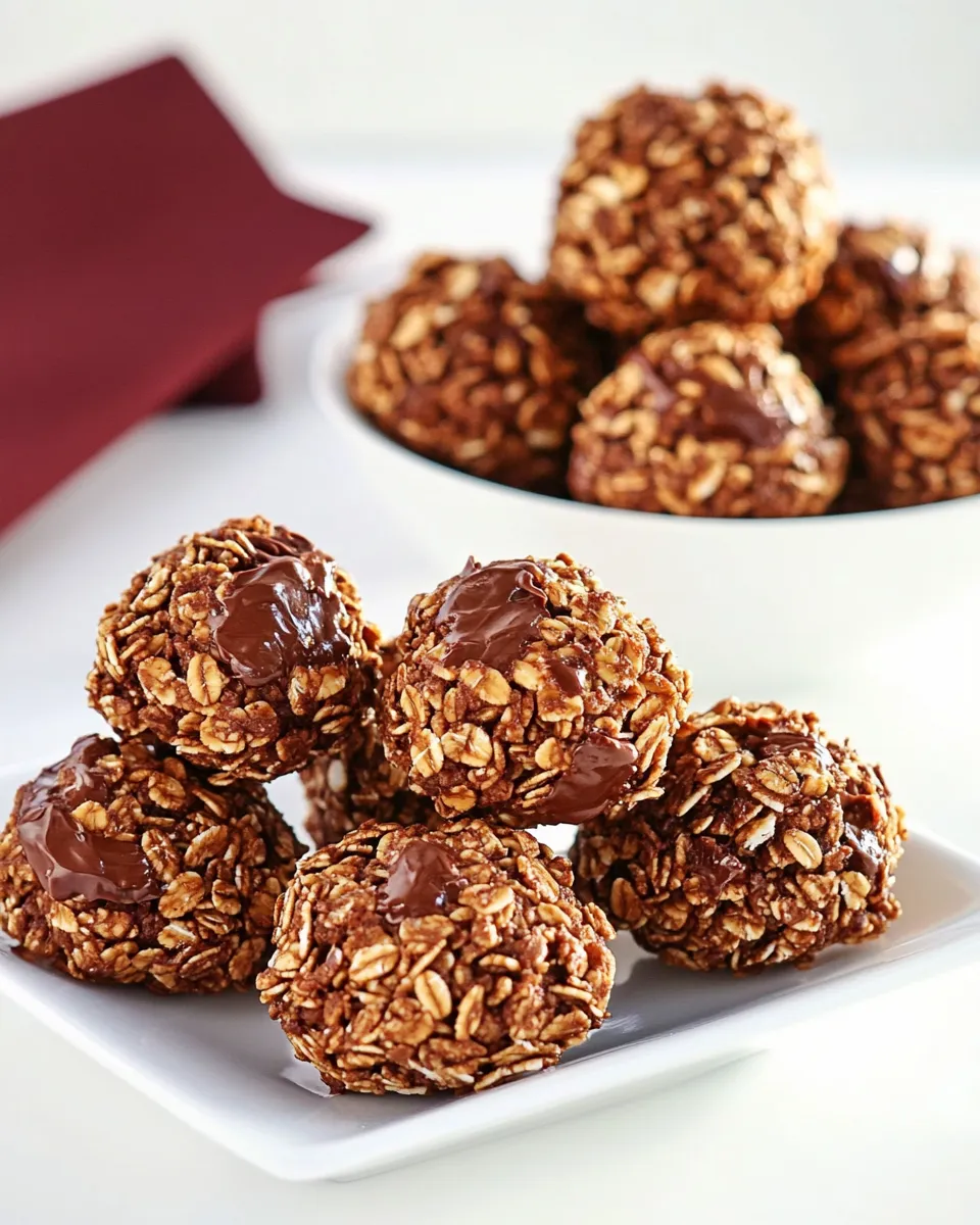 Delicious Chocolate Almond Butter Granola Bites shot
