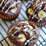 Homemade Chocolate Banana Muffins photo